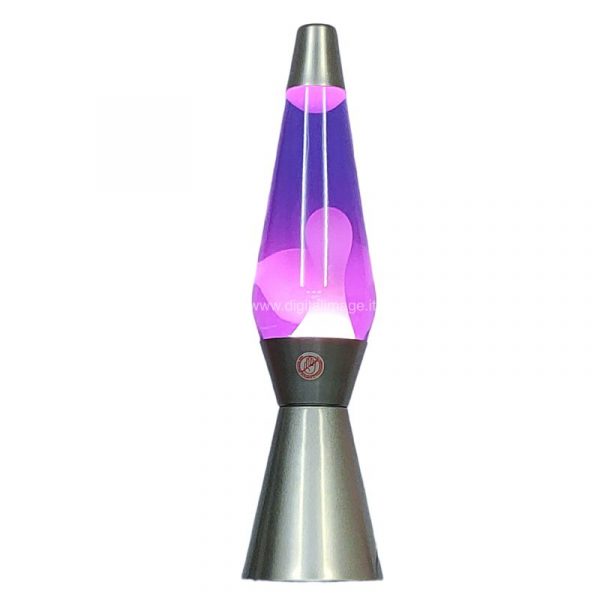 lampada lava viola bianco