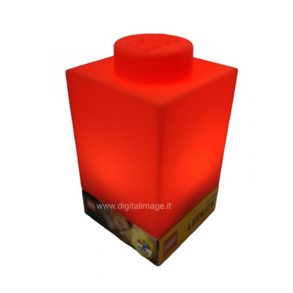 lampada notturna a forma di lego