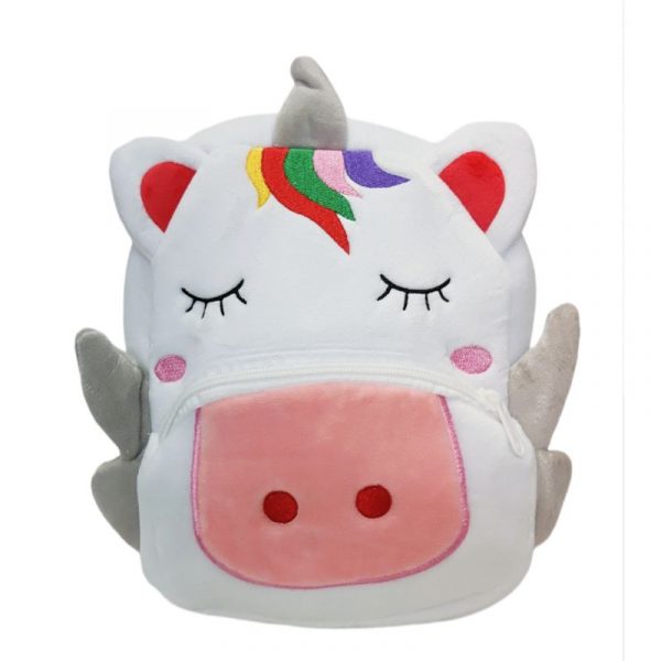 zaino asilo unicorno peluche