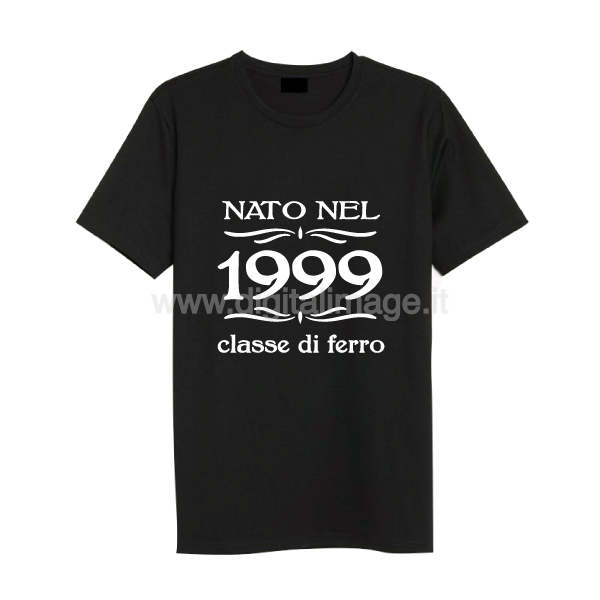 t-shirt anno di nascita 1999