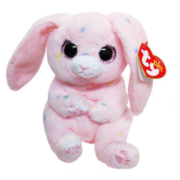 peluche coniglietto rosa beanie boos may