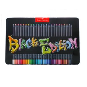 scatola matite Faber Castell Black Edition in metallo 36 pezzi