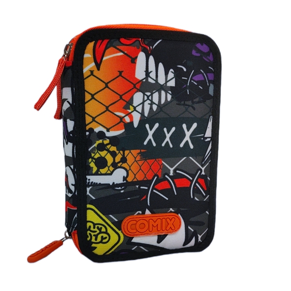 astuccio 3 zip comix bright