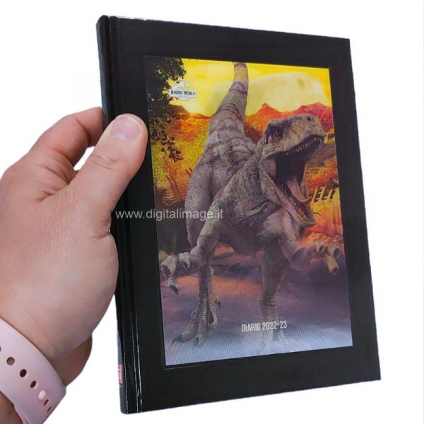 diario jurassic world con copertina olografica