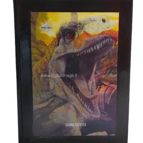 diario con dinosauro jurassic world 2022-2023