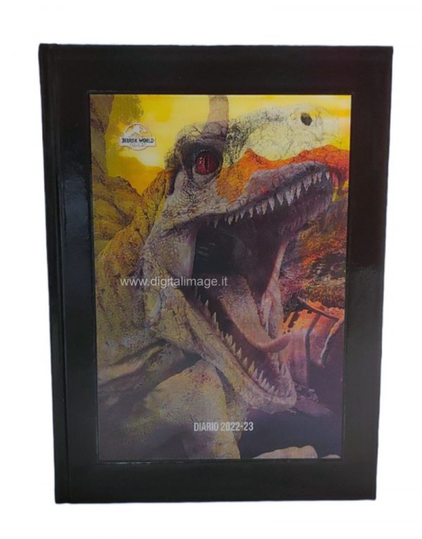 diario con dinosauro jurassic world 2022-2023