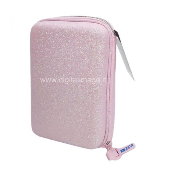 cartoleria online astuccio glitter rosa