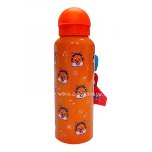 borraccia termica arancio per bambini con volpi