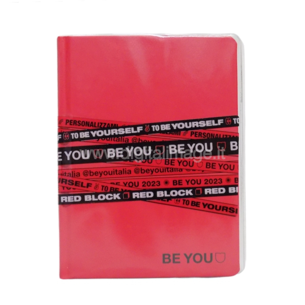 cartoleria online - be you red block mini rossa