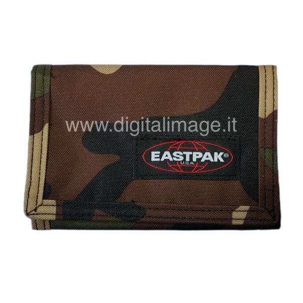 portafoglio eastpak crew single camo mimetico