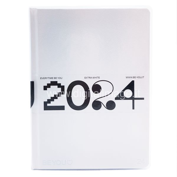 diario agenda be you extra white 2024 standard