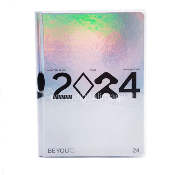 diario agenda be you fluid 2024 con copertina olografica