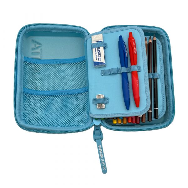 interno astuccio one time con tasca per colla e temperamatite con serbatoio