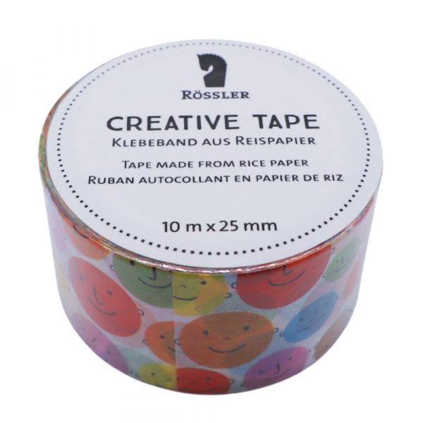 washi tape con faccine