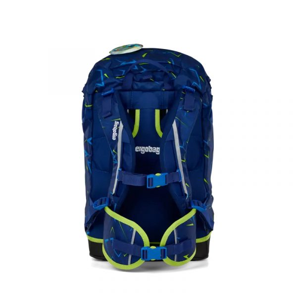 zaino ergobag front runbear con schienale ergonomico che si adatta all'altezza di chi lo indossa