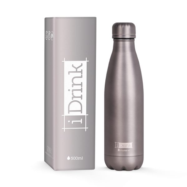 Borraccia Termica Grigio Metallizzato
