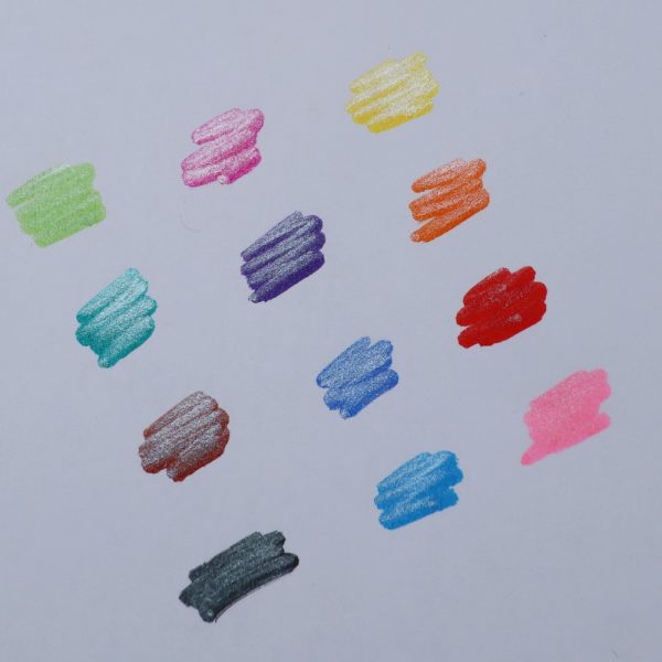 pennarelli colorati glitter