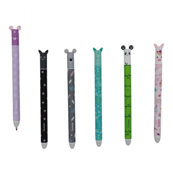 penna cancellabile con click animaletti