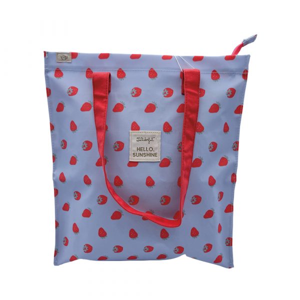 borsa tote bag con fragole